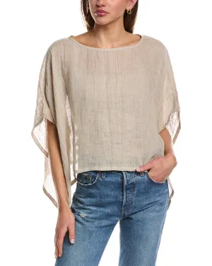 EILEEN FISHER Bateau Neck Linen Top