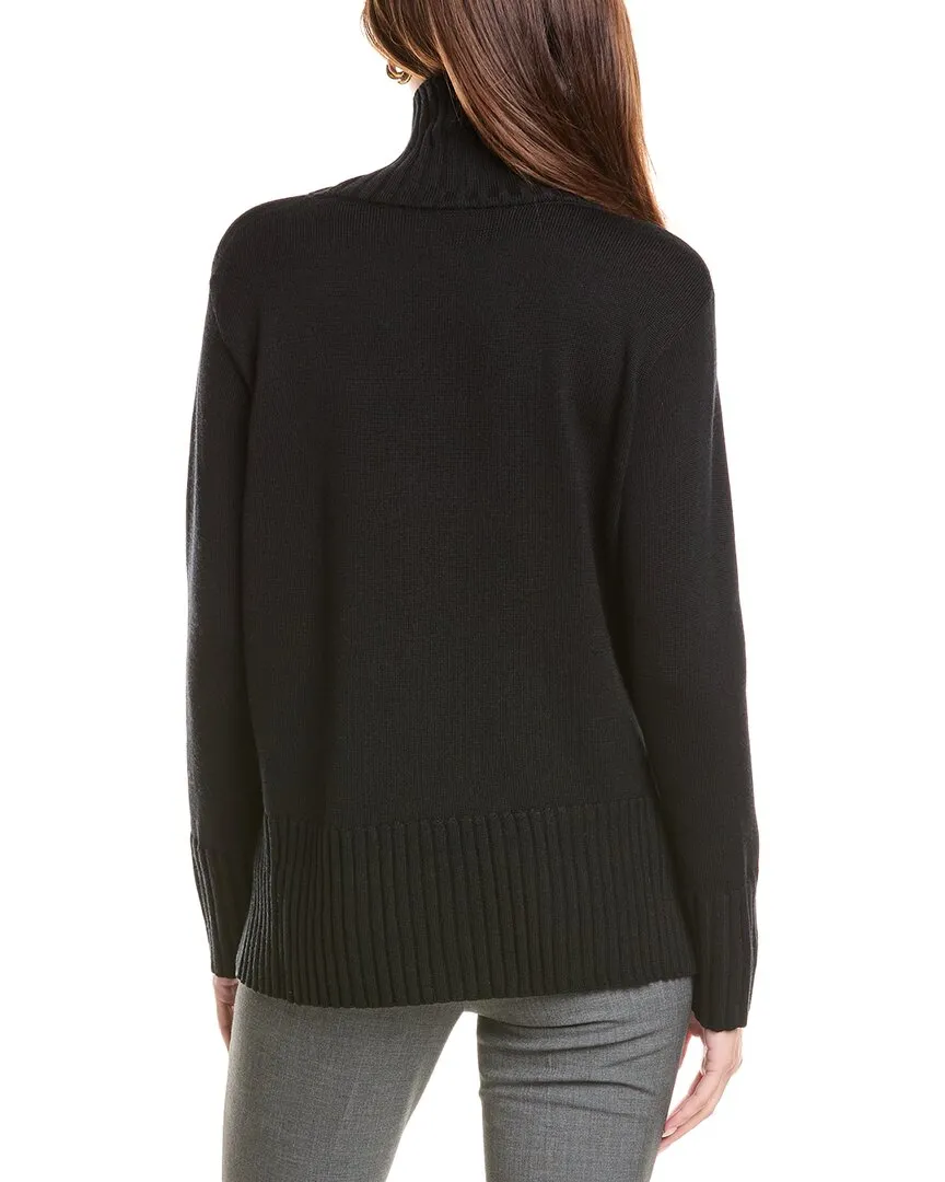 EILEEN FISHER Turtleneck Wool Pullover