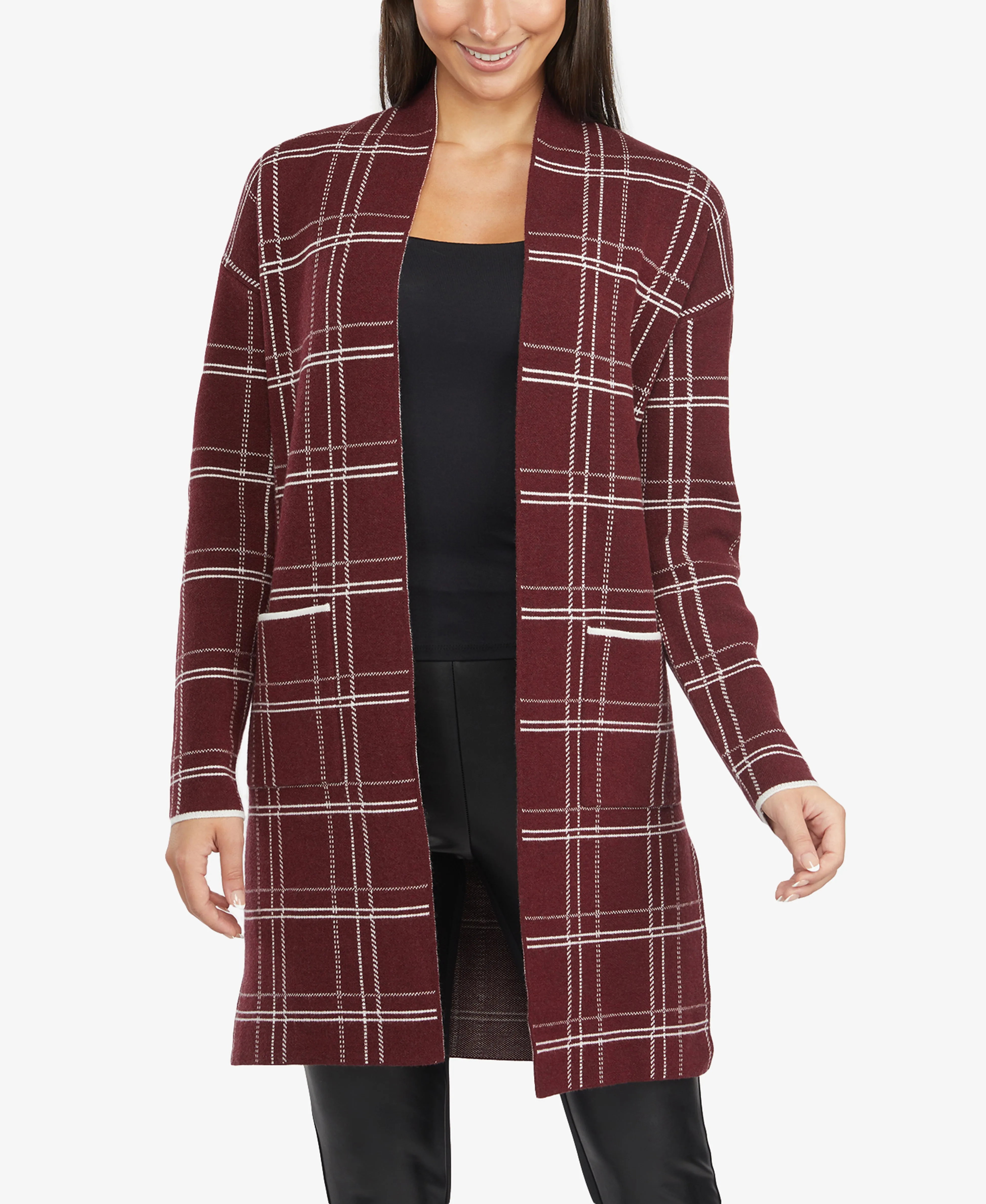 Ellen Tracy Women's Sweater Long Cardigan
