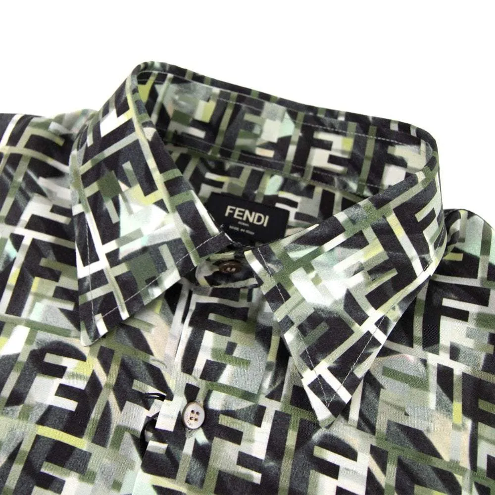 Fendi Camouflage FF Print Shirt