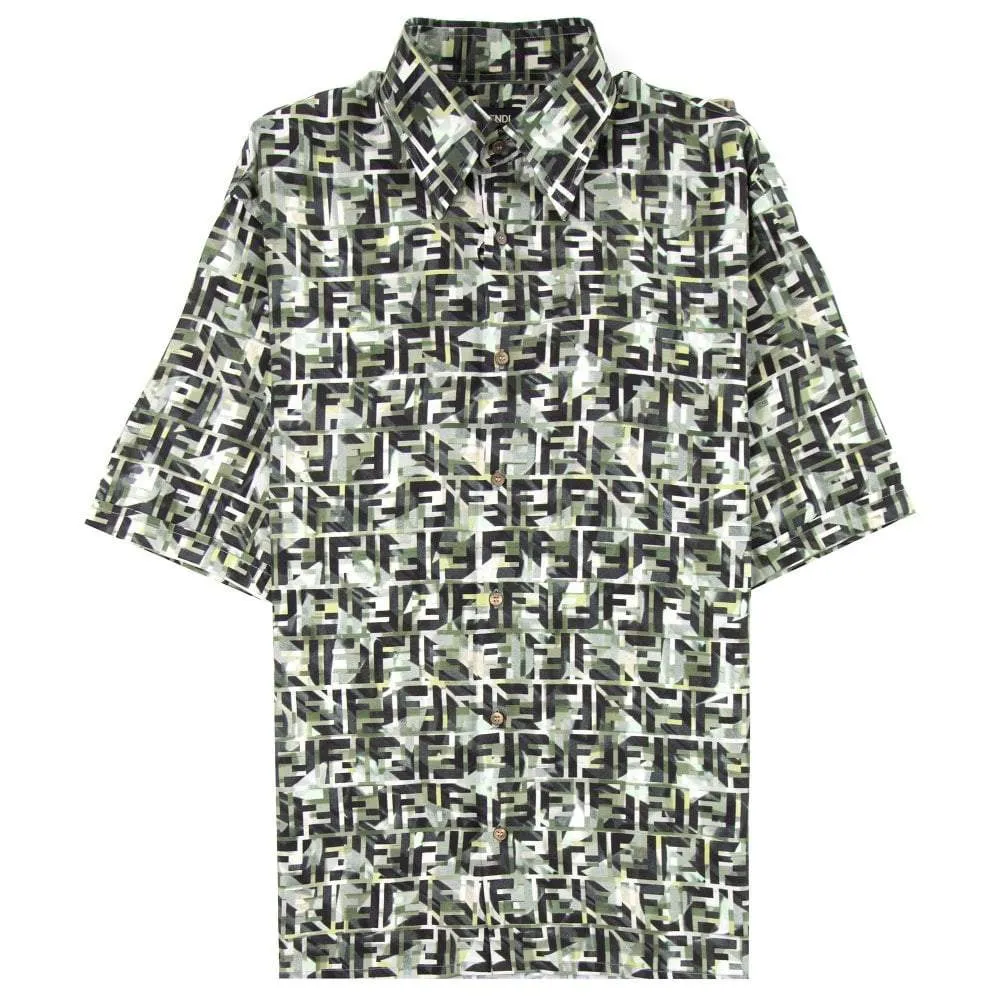 Fendi Camouflage FF Print Shirt