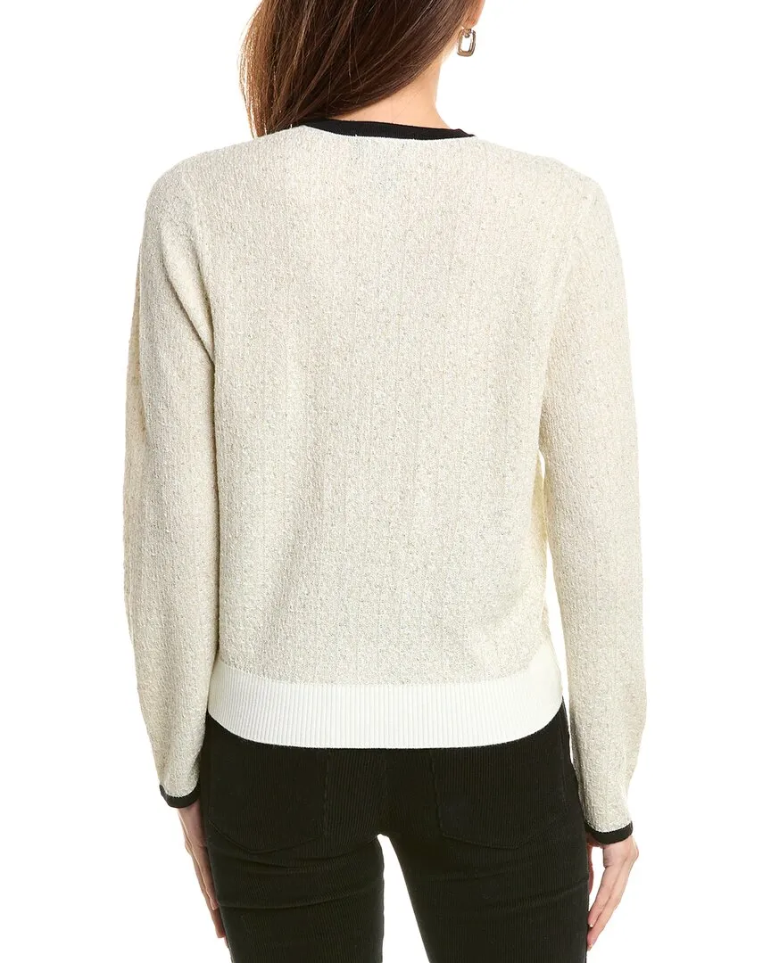Gracia Textured Wool-Blend Cardigan