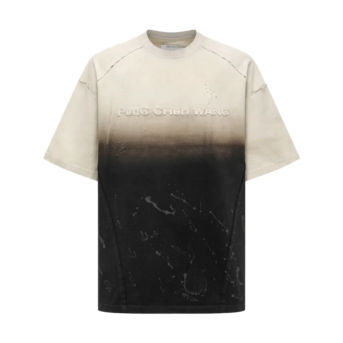 Gradient Washed Oversized Tee 'Black'