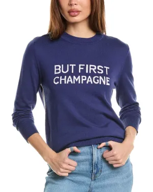 Hannah Rose Let's Toast Cashmere-Blend Sweater