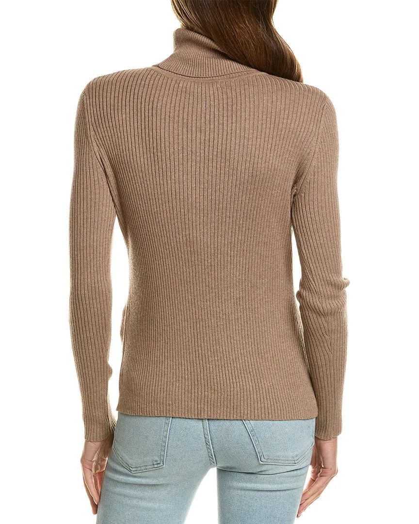 Hannah Rose Turtleneck Cashmere-Blend Sweater