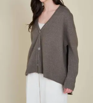 Highs & Lows Cardigan In Field Grey
