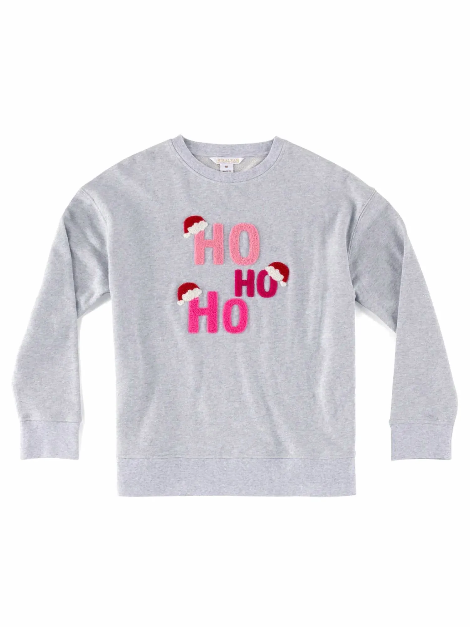 Ho Ho Ho Sweatshirt In Grey