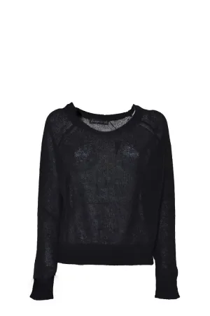 Honeycomb Knit Pullover In Virgin Wool And Mohair
