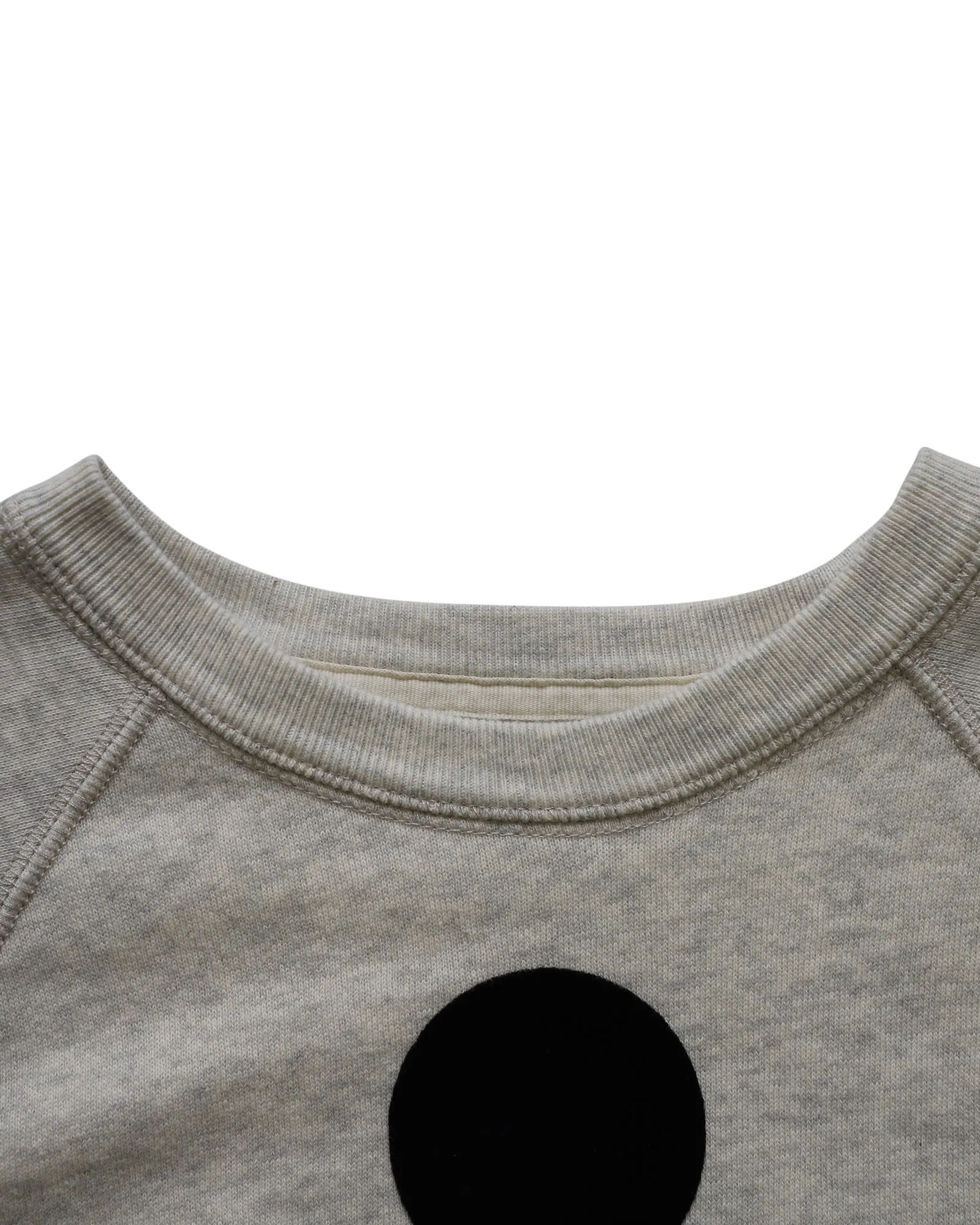 Isabel Marant Etoile Milly Logo Crewneck Sweater in Grey Cotton Polyester