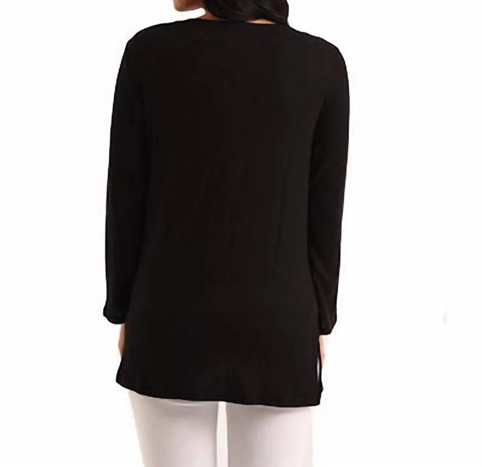 Jane Long Sleeve Kashmira Cardigan In Black