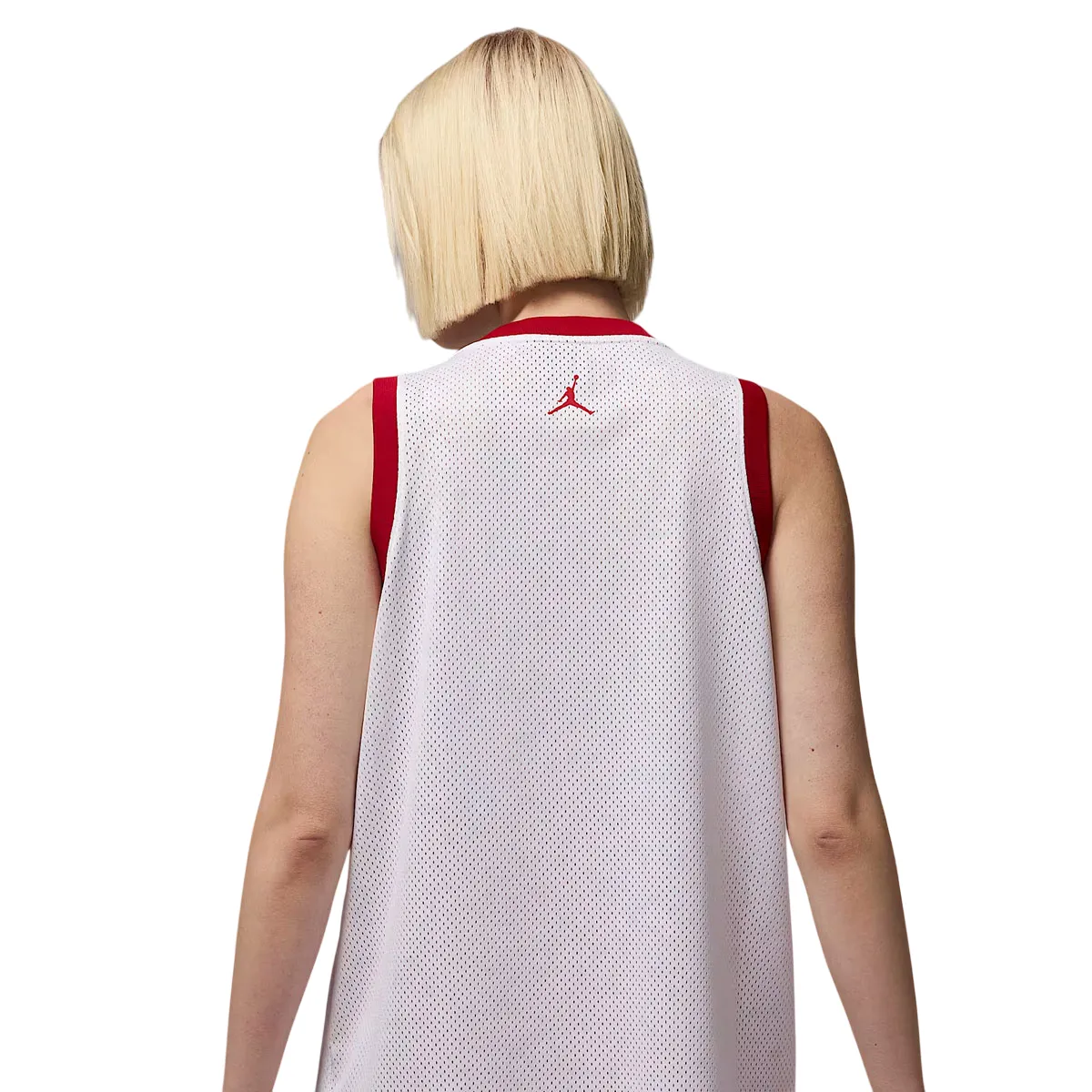 Jersey Tank 'White Varsity Red'