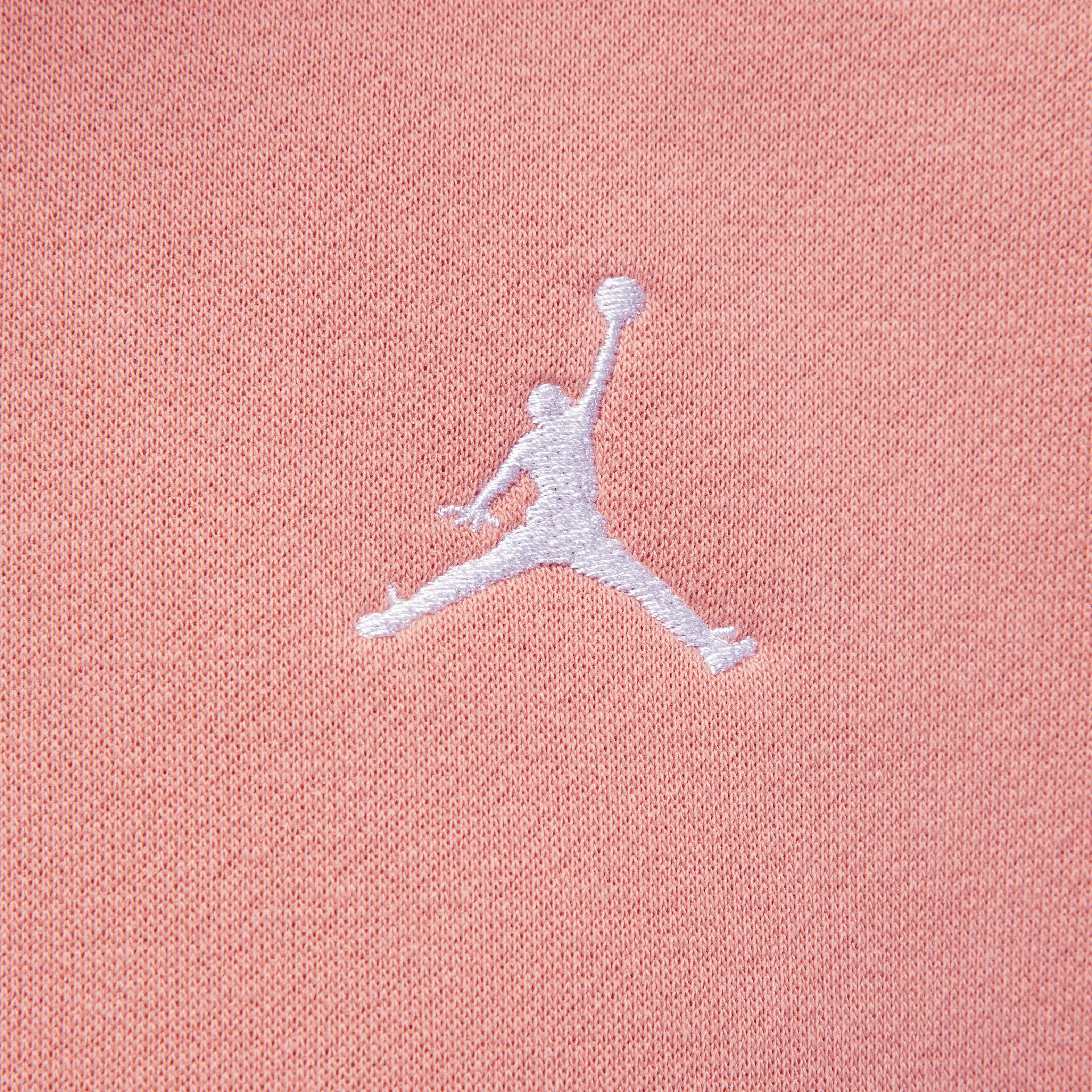 Jordan - Women - Brooklyn Fleece Crewneck - Red Stardust/Desert/White