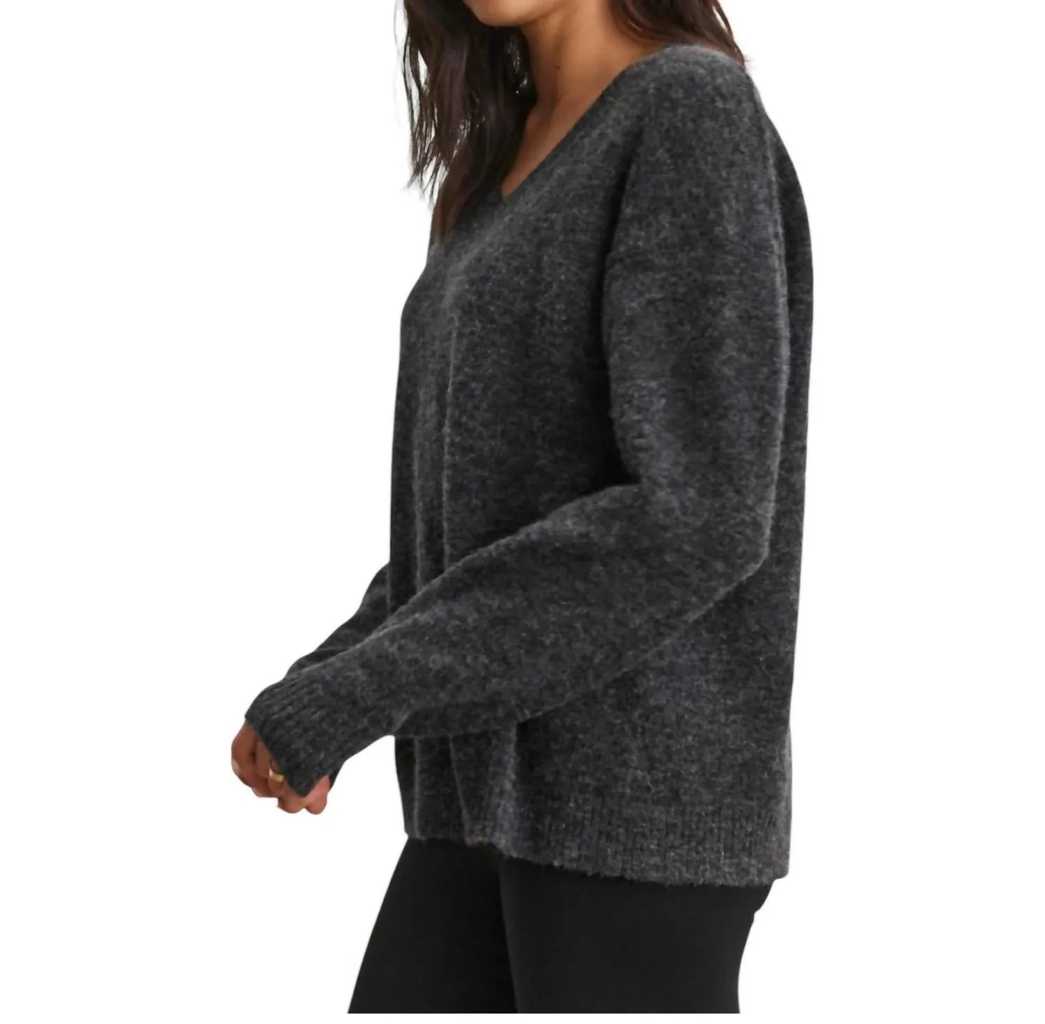 Kelsa Sweater In Charcoal