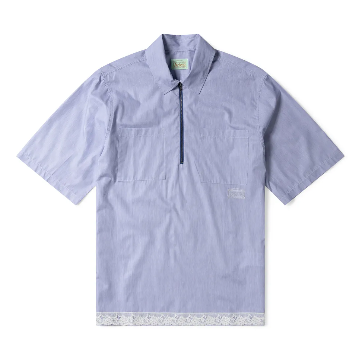 Lace Trim D Shirt 'Navy'