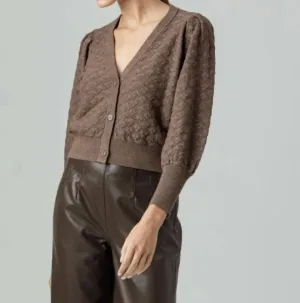 Lavina Cardigan In Carob