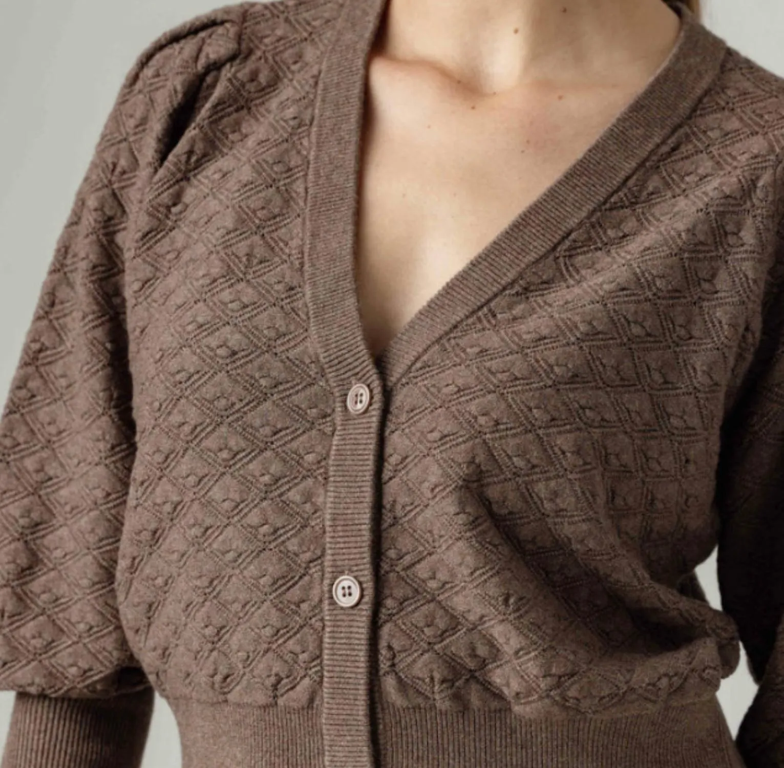 Lavina Cardigan In Carob