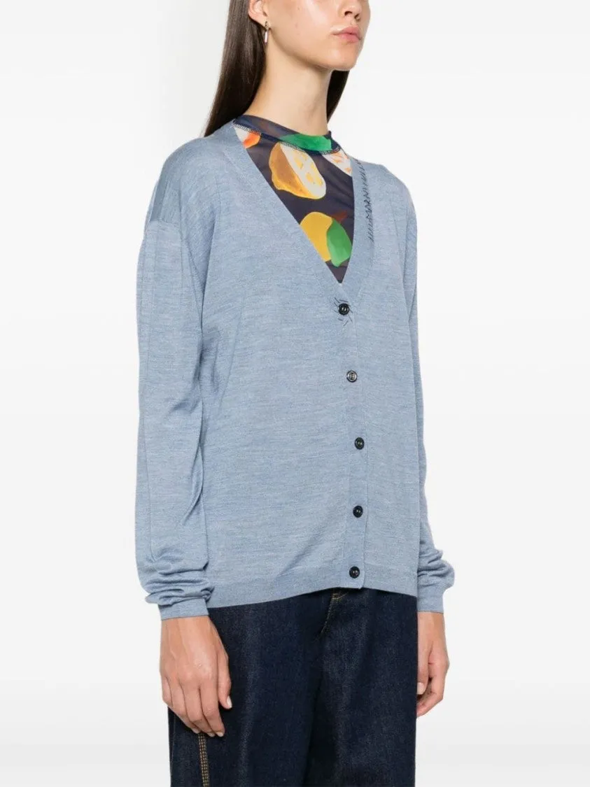 Light Blue Mending Cardigan