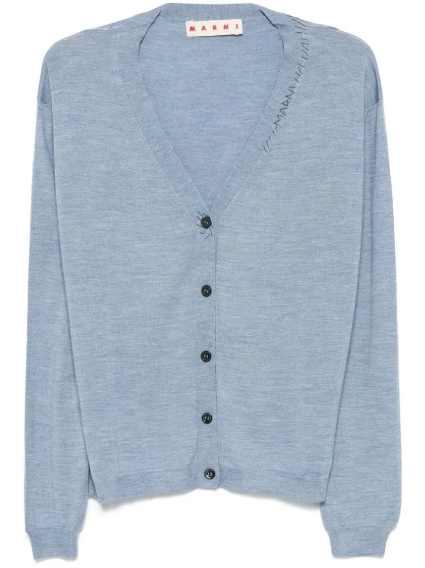 Light Blue Mending Cardigan