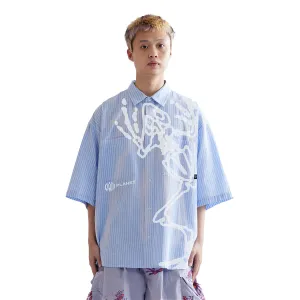 Lil' Bone Oversized Shirt 'Blue Stripe'