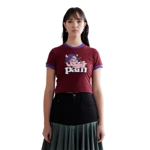 Lil' Devil Baby Tee 'Burgundy'