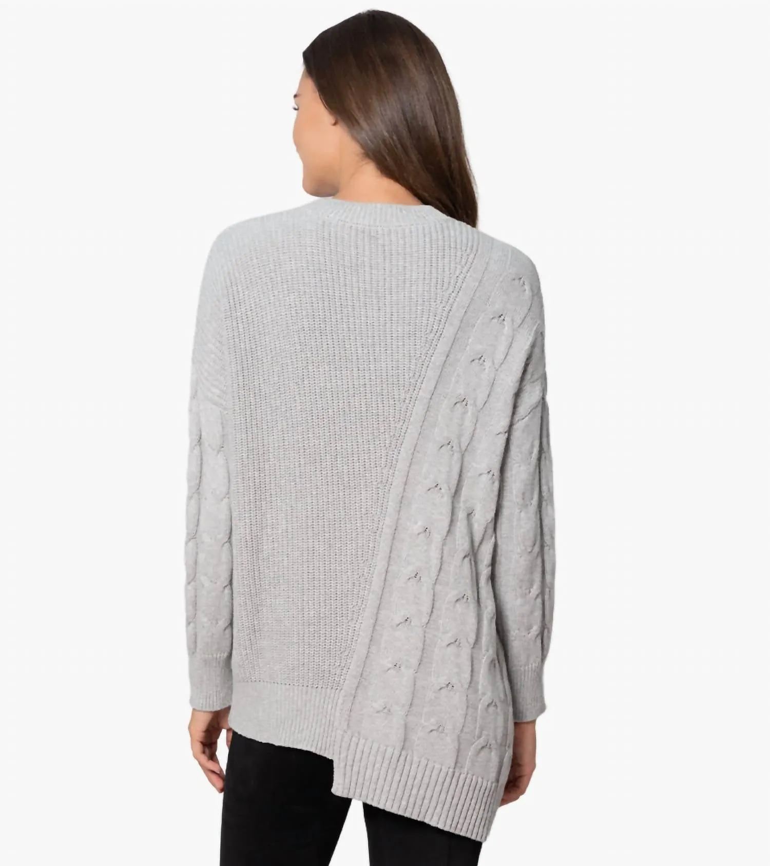 Made You Look Sweater In Light Gray