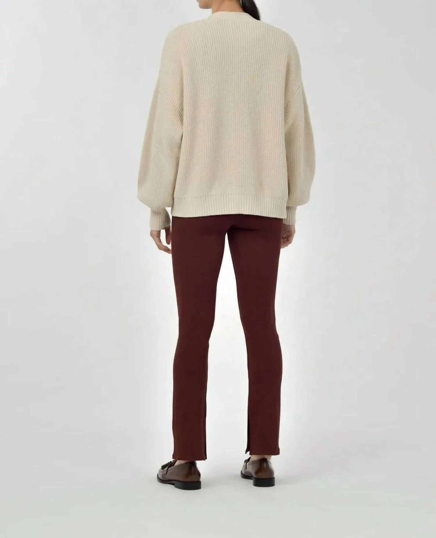 Mali Open Cardigan In Vintage Oat