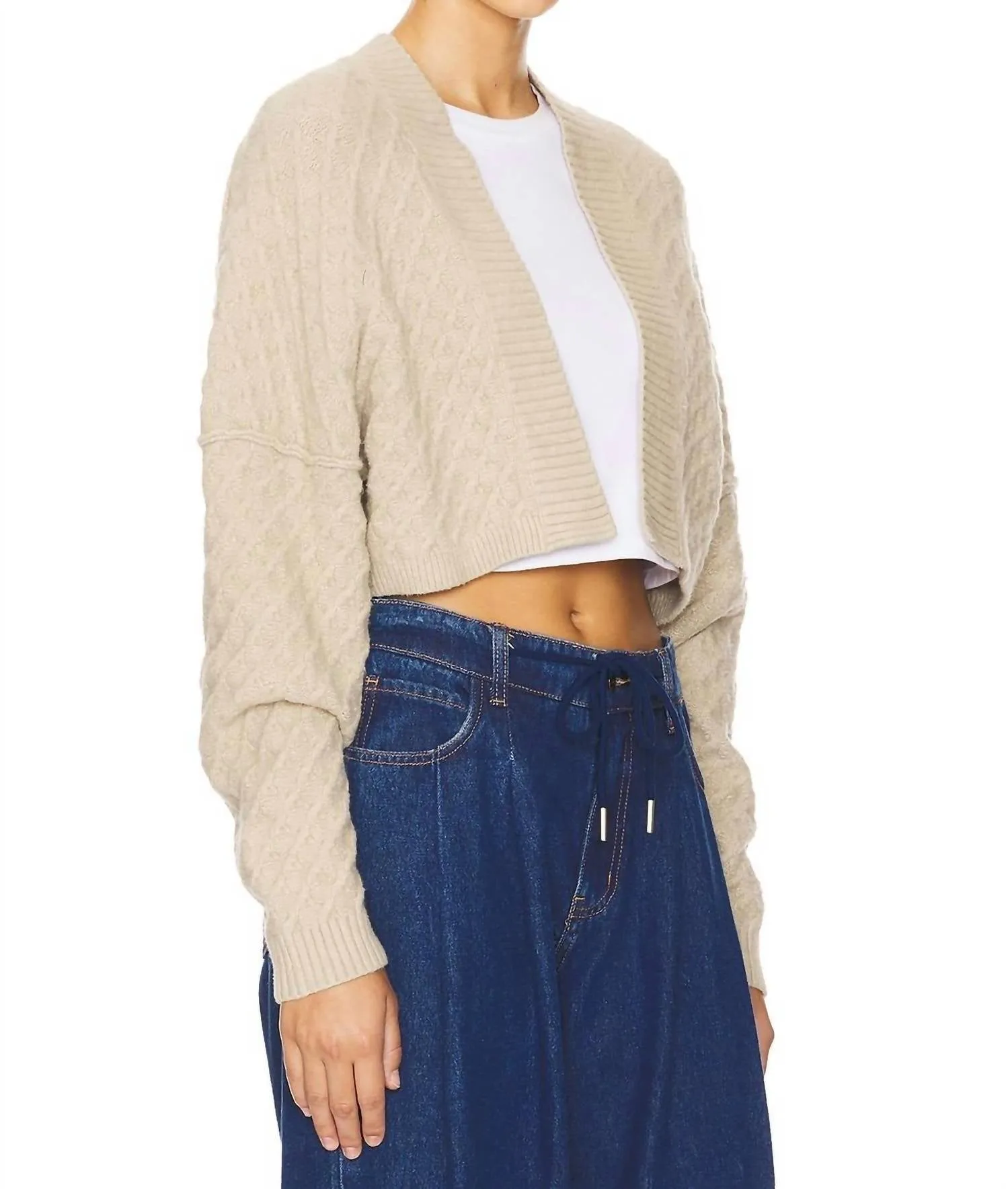 Marlowe Cardigan In Feather Grey