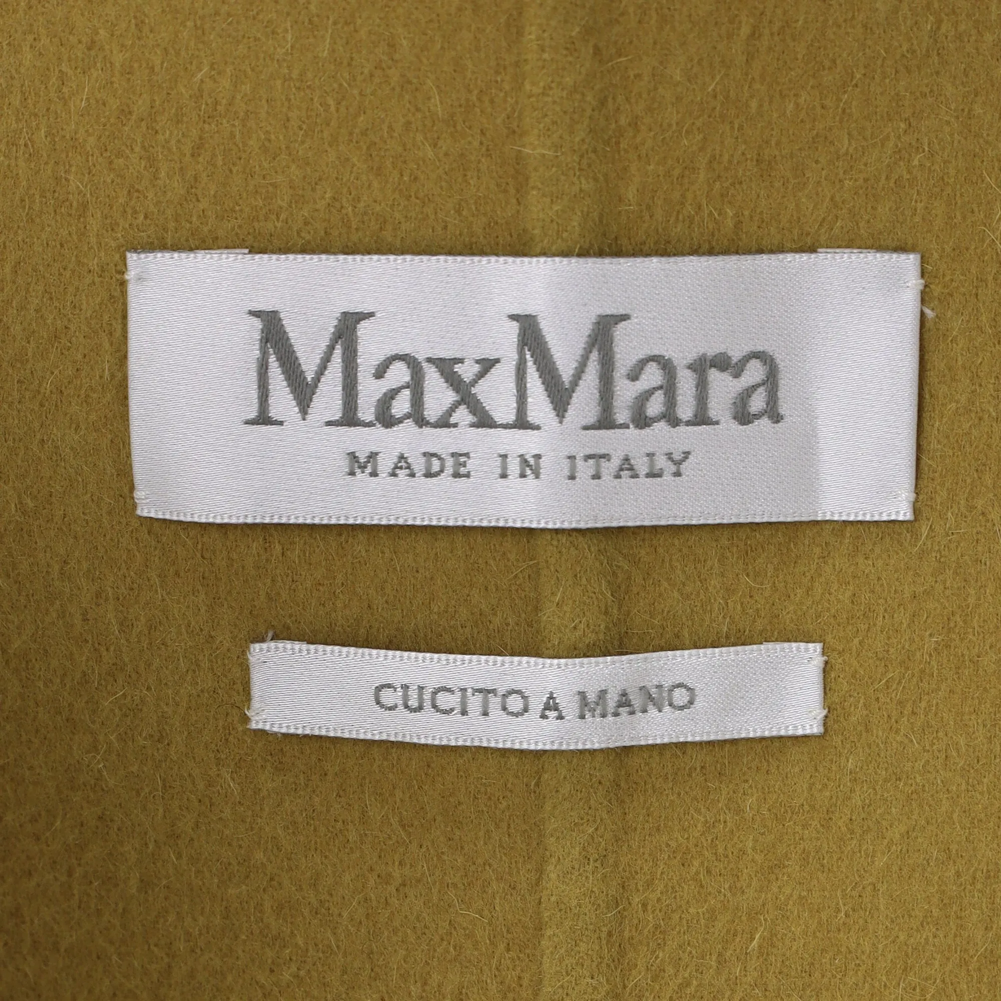 Max Mara Double Faced Vest in Yellow Wool