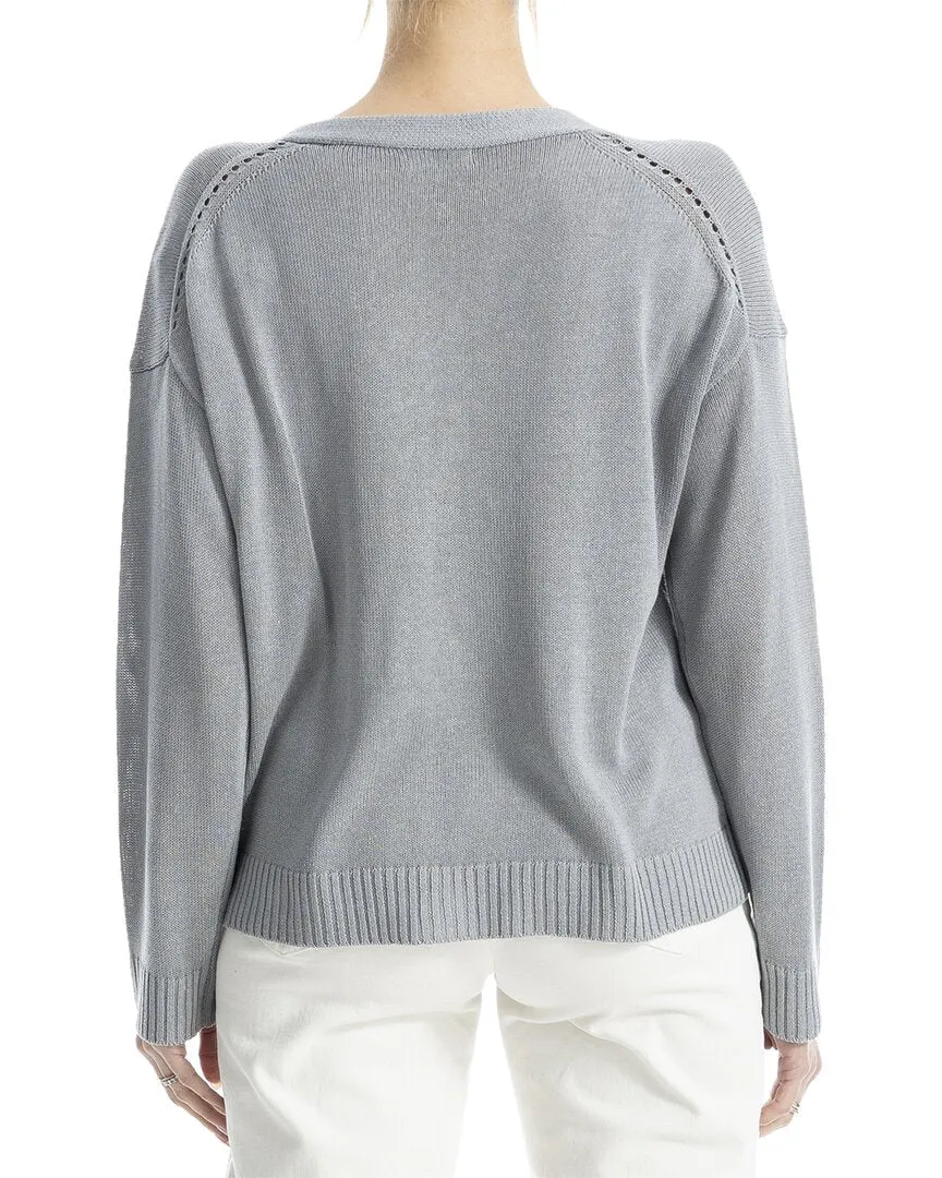 Max Studio Linen-Blend Cardigan