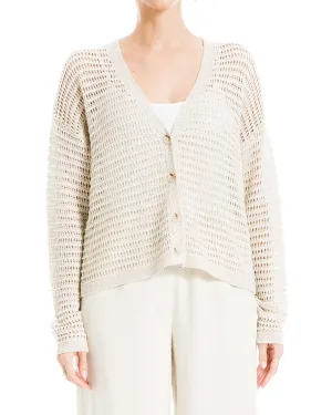 Max Studio Open Weave Cardigan
