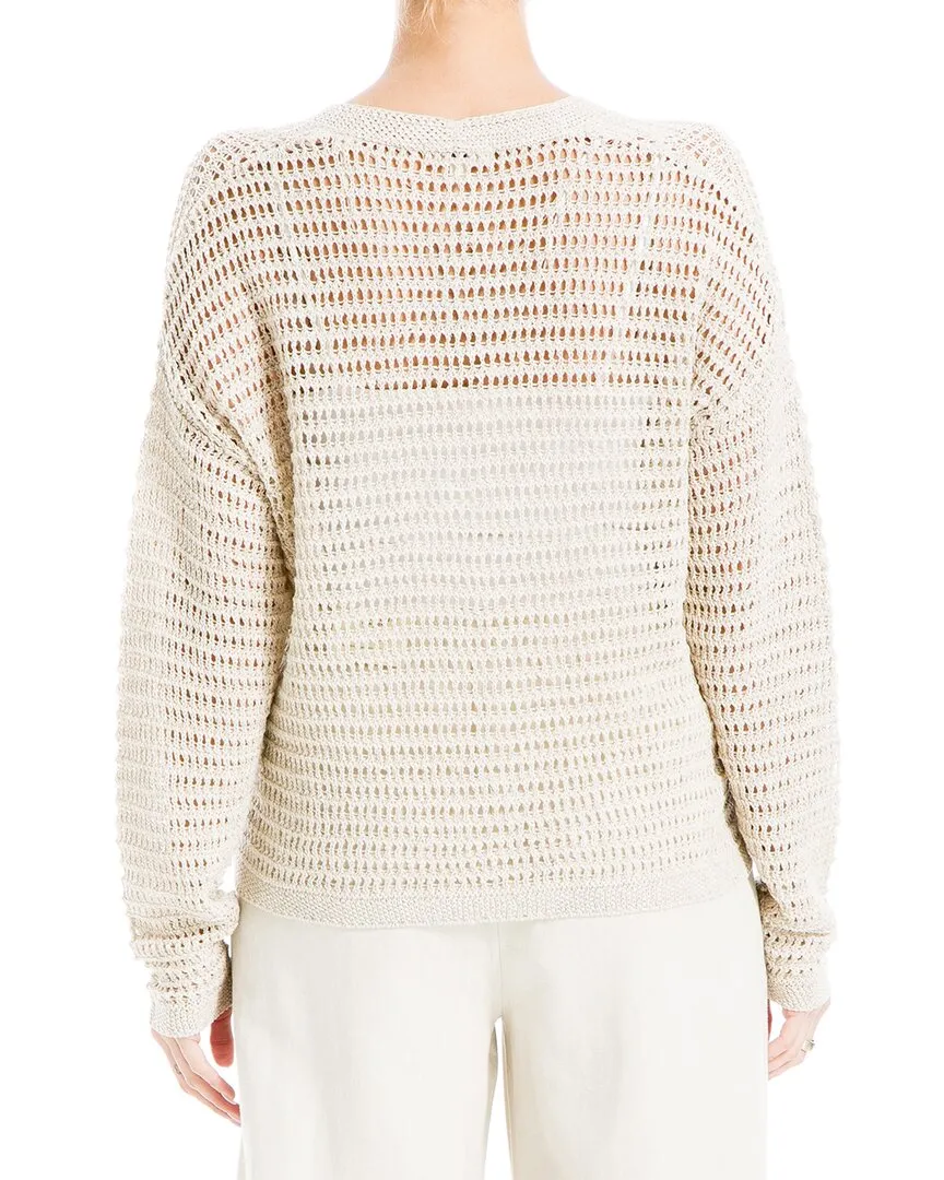 Max Studio Open Weave Cardigan