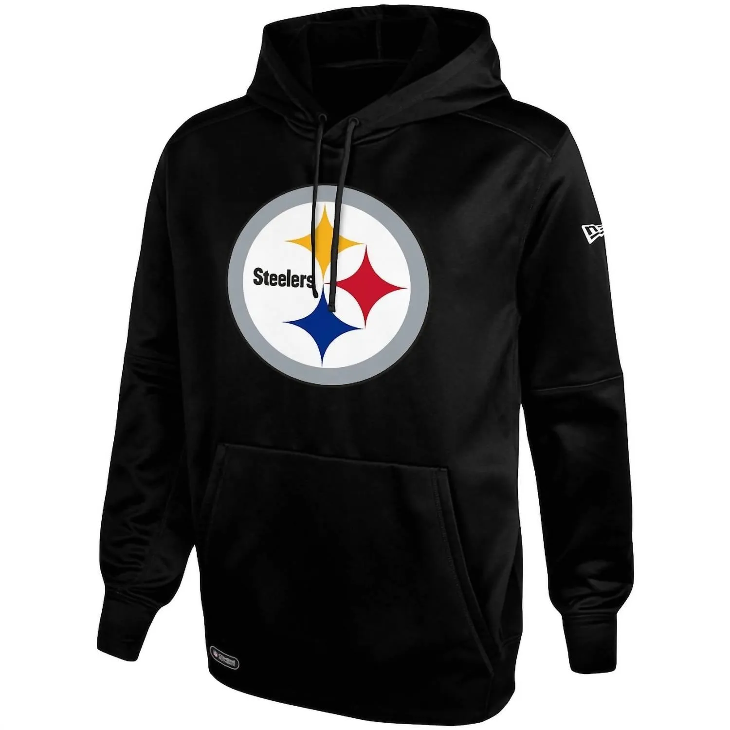 Men's Pittsburgh Steelers Combine Authentic Stadium Pullover Hoodie In Black
