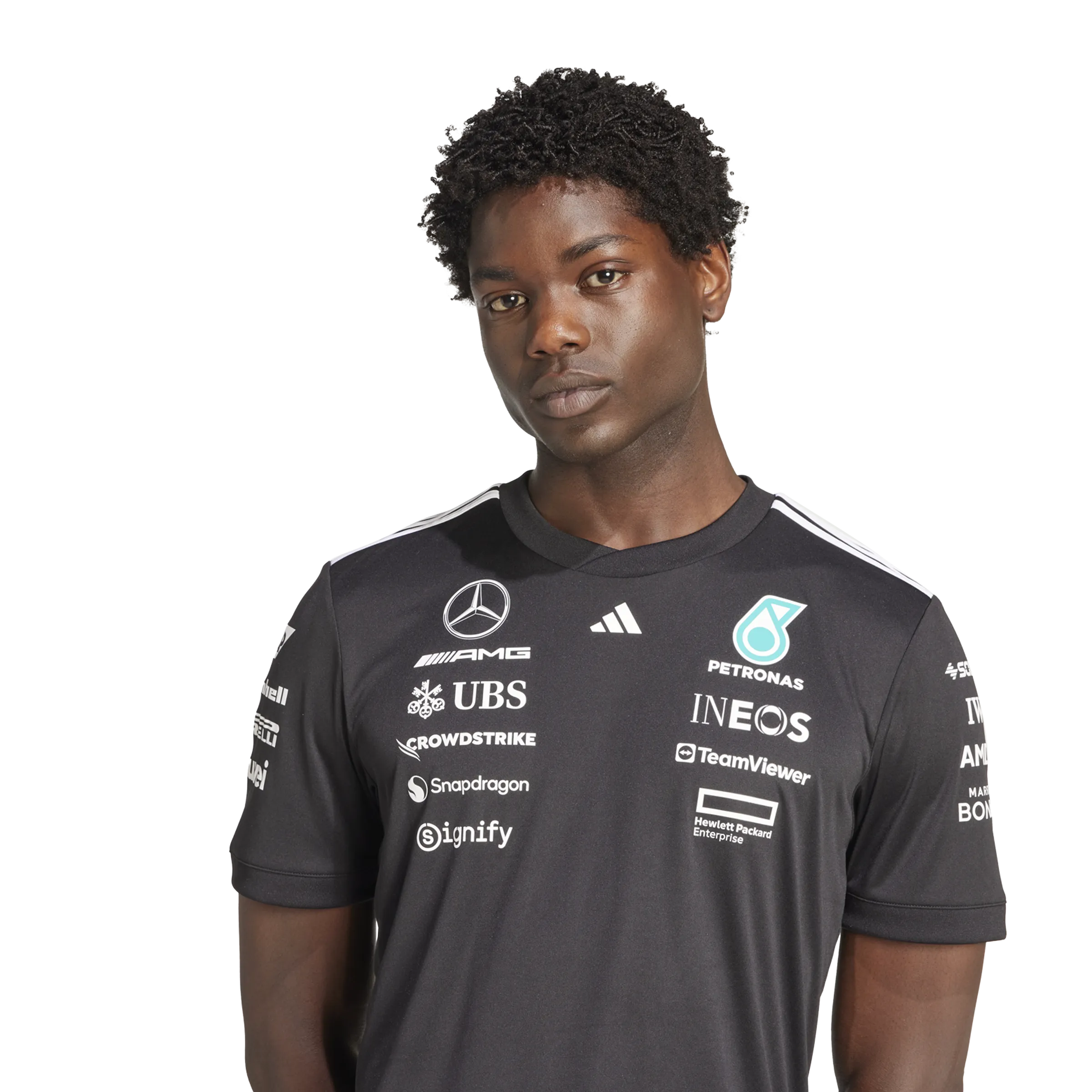   Mercedes AMG Petronas F1 Team Driver Jersey 'Black Reflective Silver'