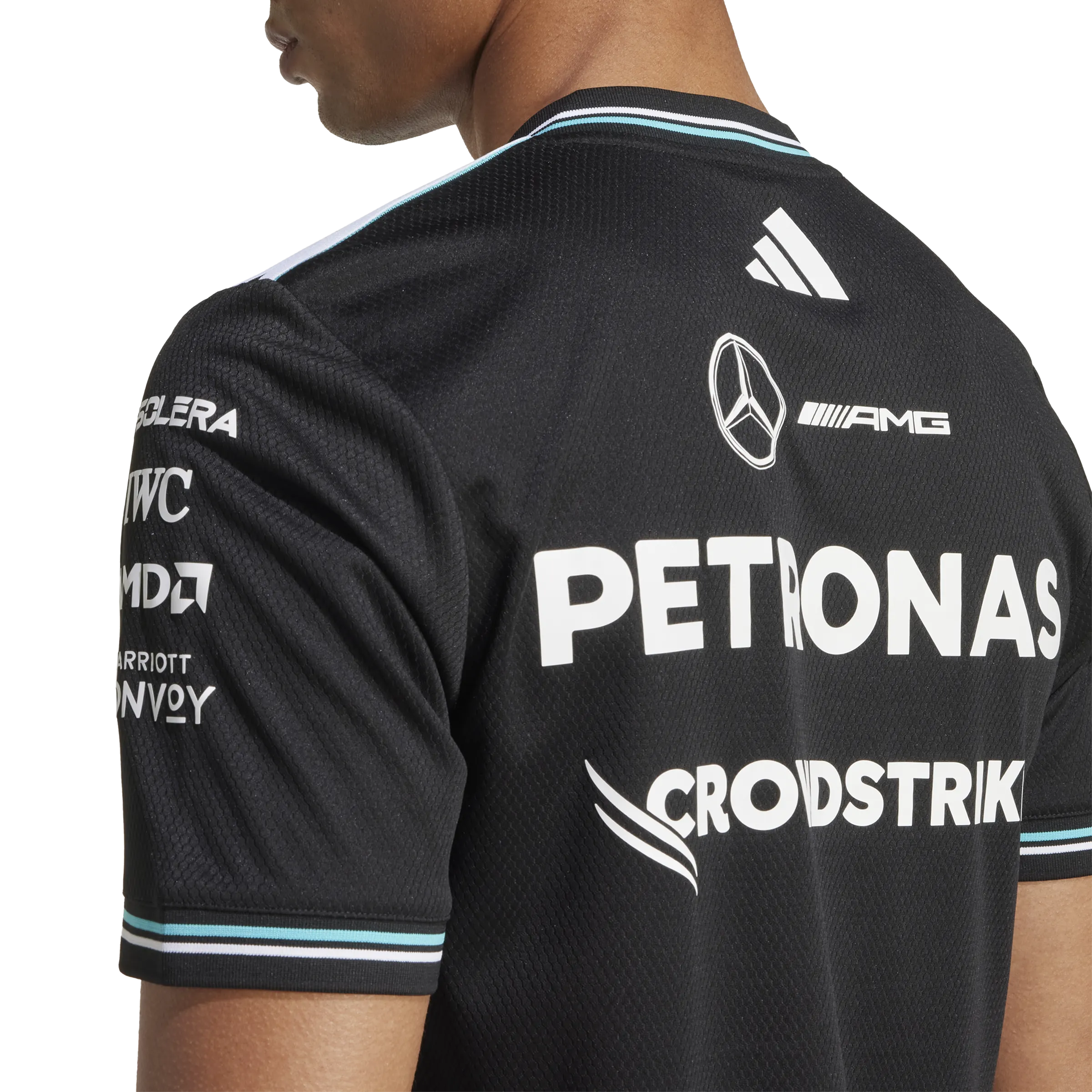   Mercedes AMG Petronas F1 Team Driver Jersey 'Black White'