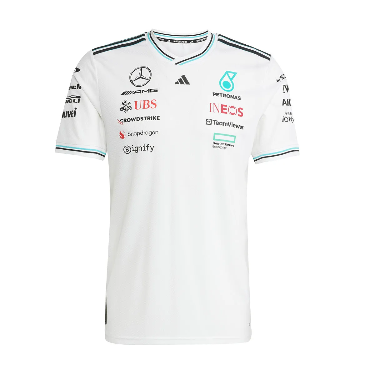   Mercedes AMG Petronas F1 Team Driver Jersey 'White Black'