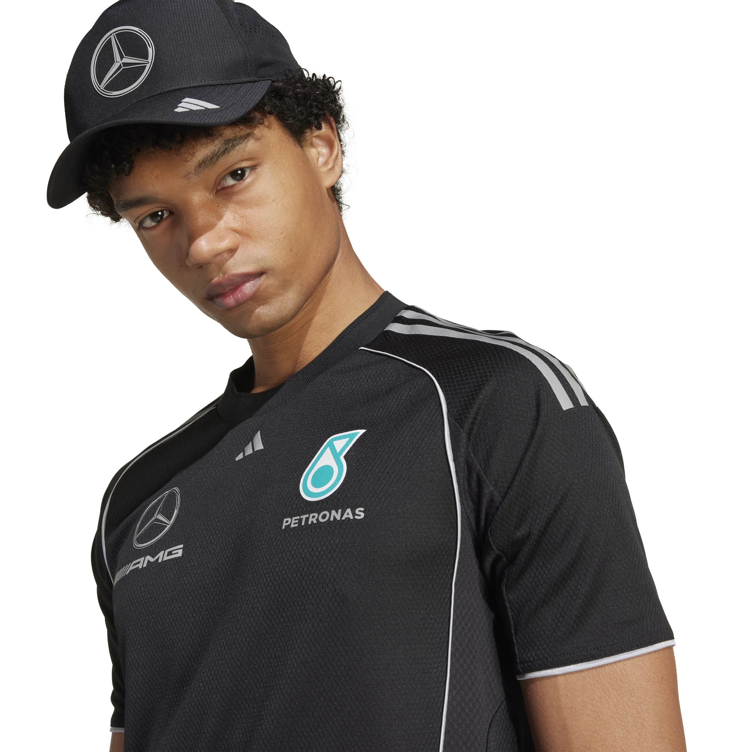   Mercedes AMG Petronas F1 Team Mechanics Jersey 'Black Reflective Silver'