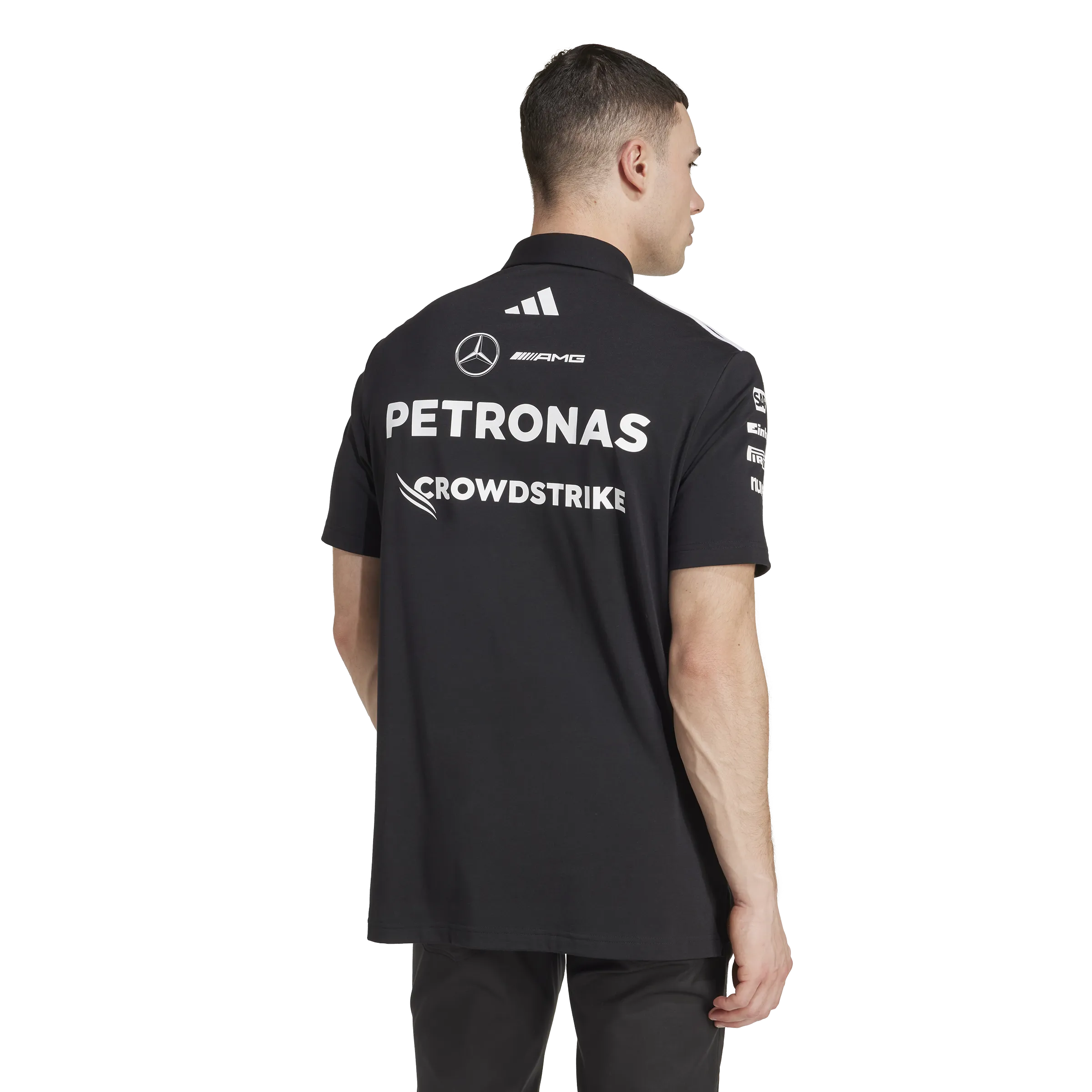   Mercedes AMG Petronas F1 Team Polo 'Black Reflective Silver'