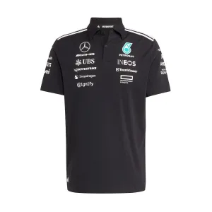   Mercedes AMG Petronas F1 Team Polo 'Black Reflective Silver'