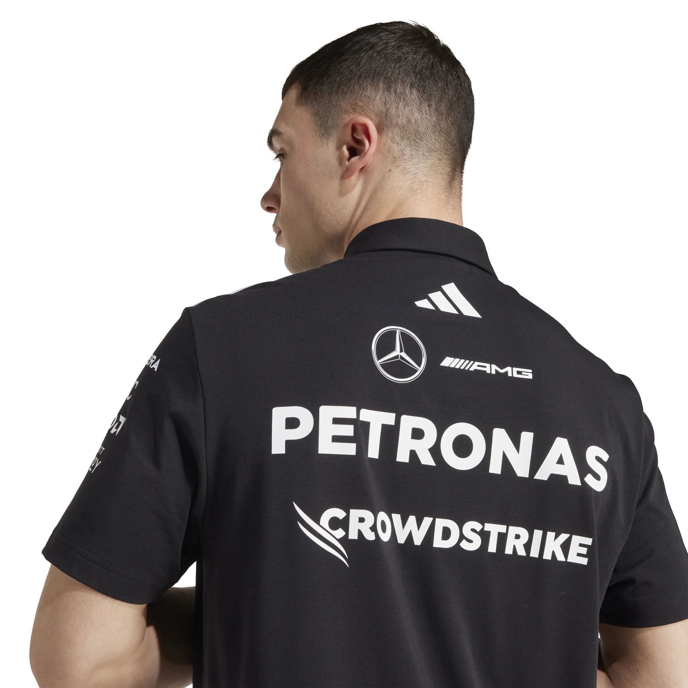   Mercedes AMG Petronas F1 Team Polo 'Black Reflective Silver'