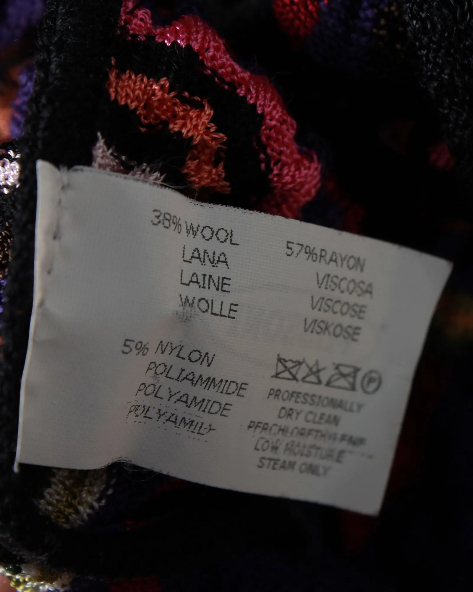 Missioni Striped Cardigan in Multicolor Rayon