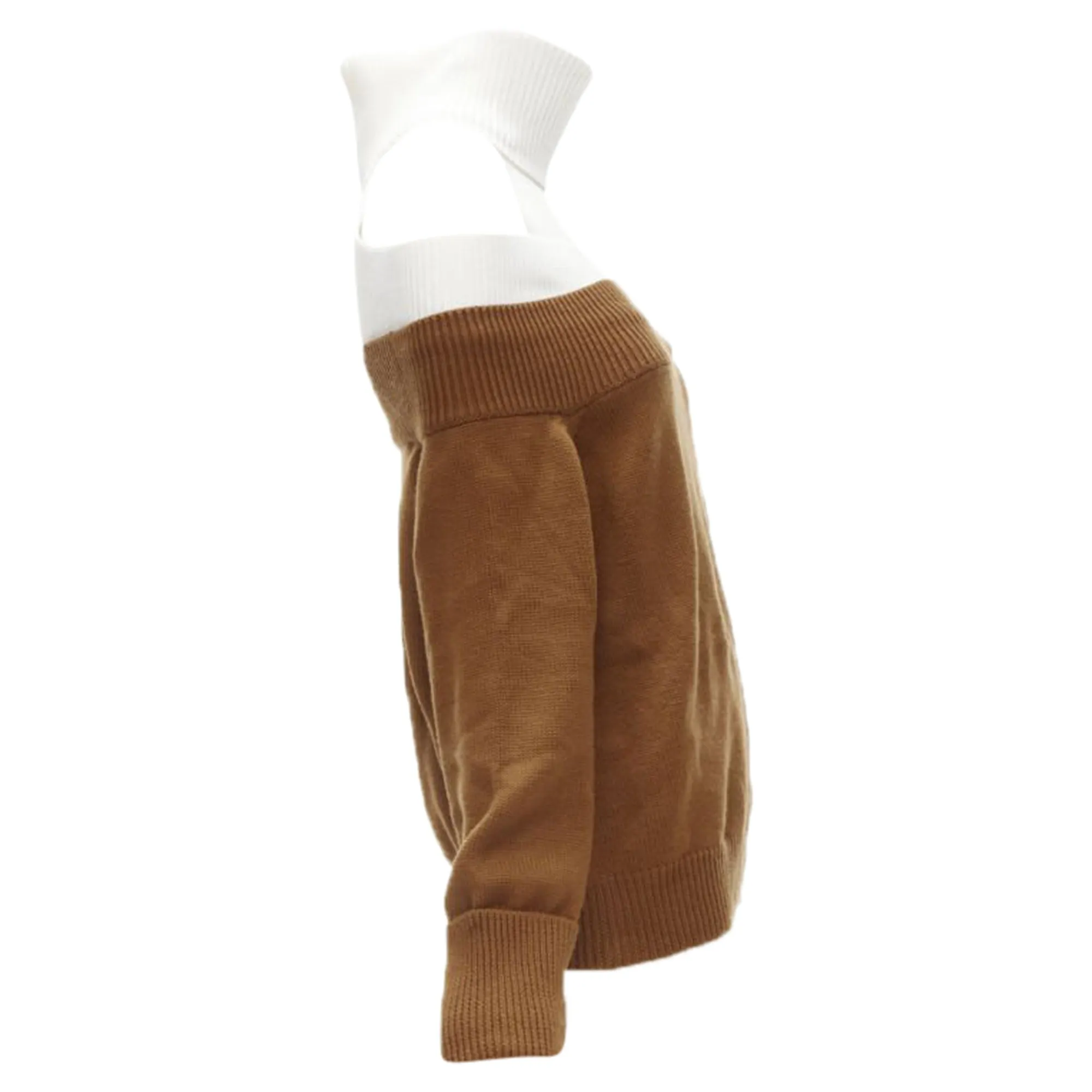 Monse merino wool slash off shoulder turtleneck collar sweater