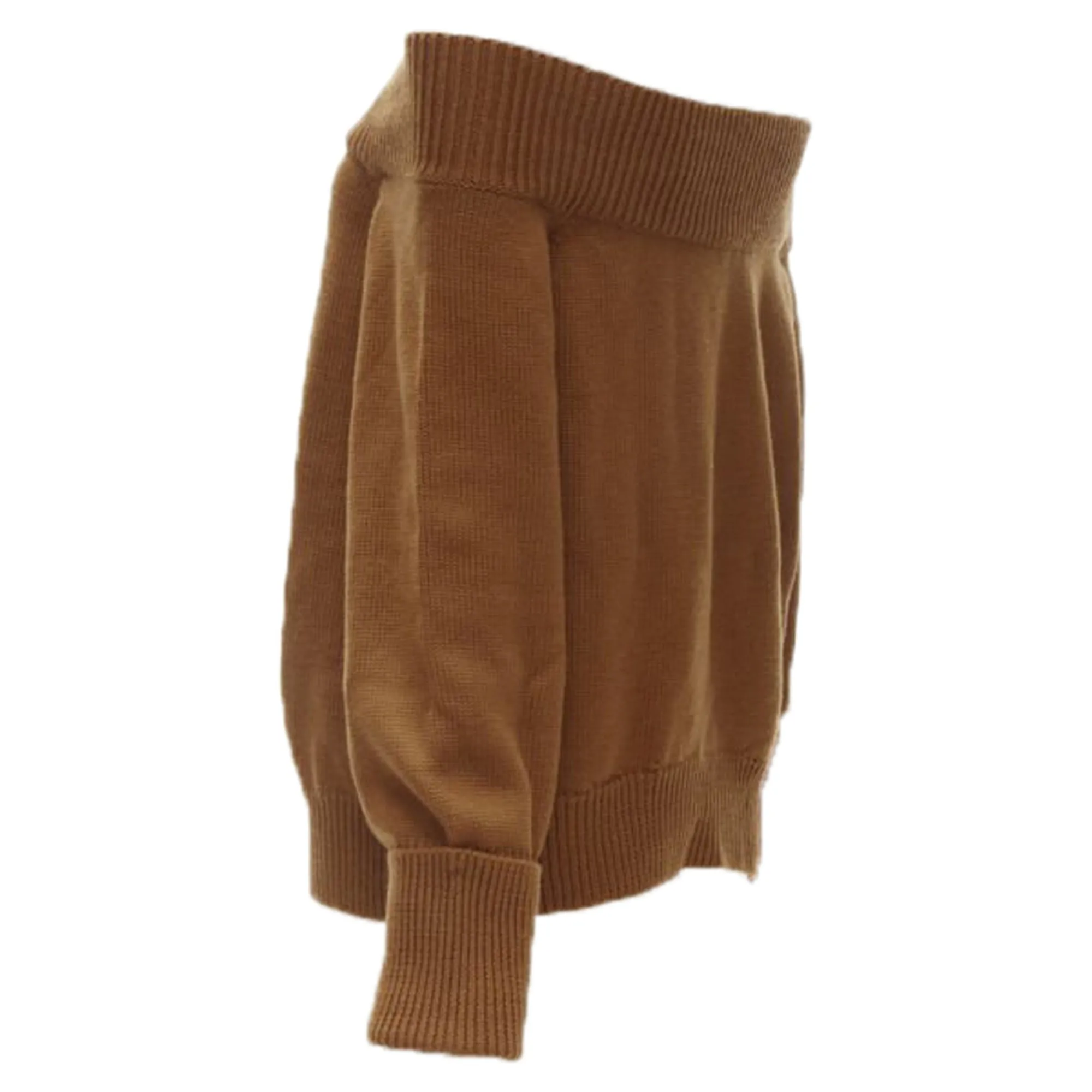 Monse merino wool slash off shoulder turtleneck collar sweater