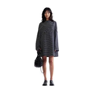 Moon Maiden Stripe Dress 'Black White'