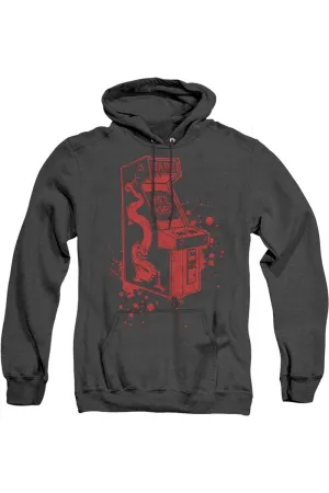 Mortal Kombat Klassic Insert Coin Adult Heather Hoodie / Hooded Sweatshirt