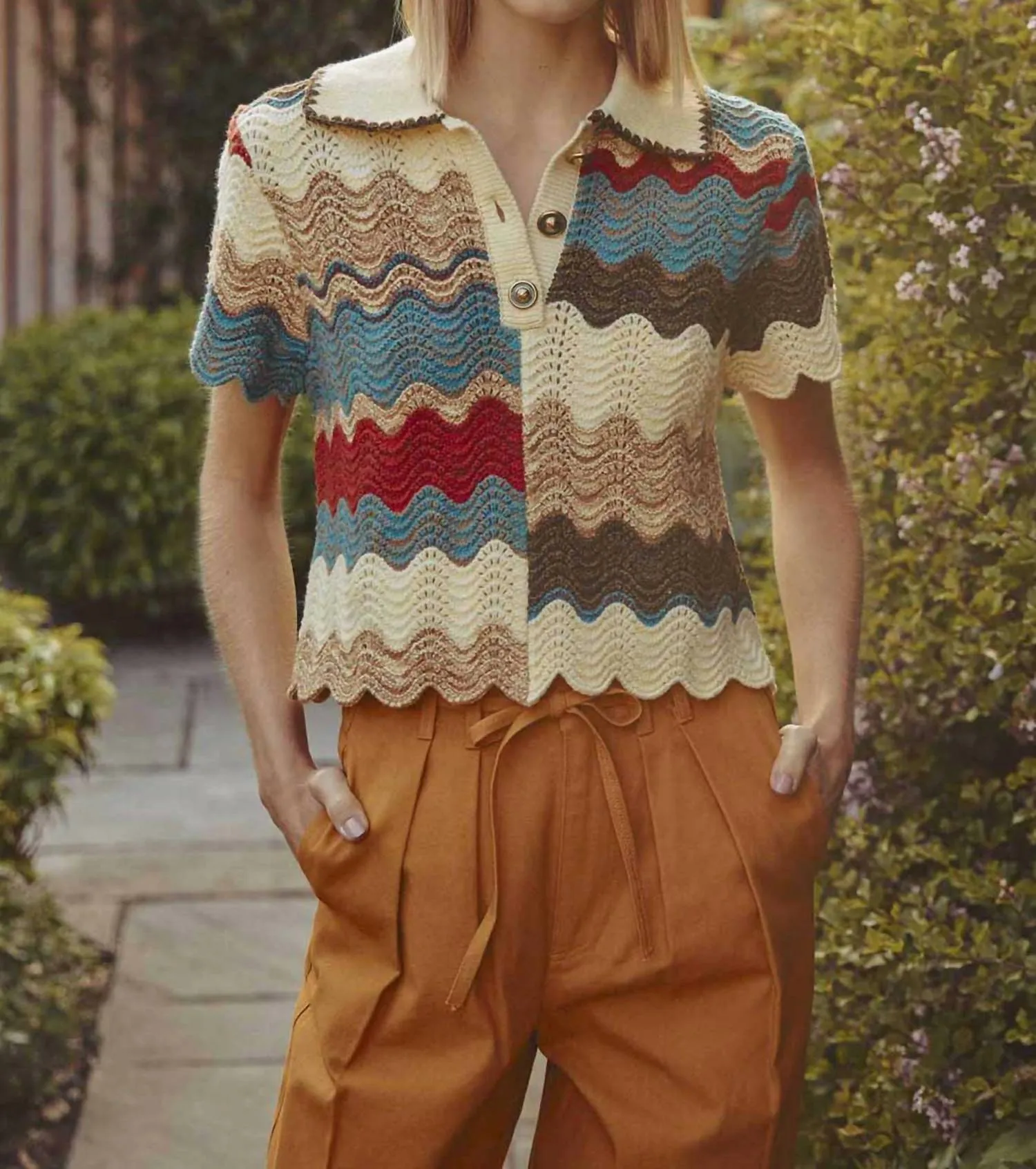 Nadine Sweater In Autumn Wave