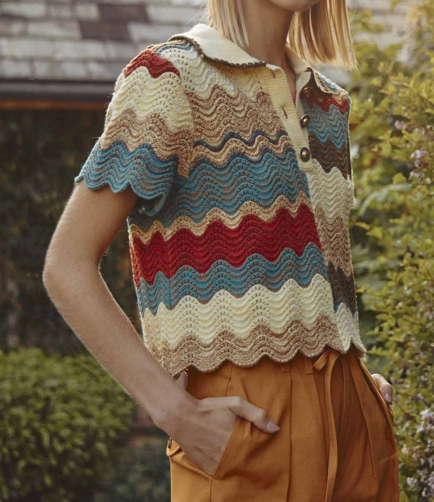 Nadine Sweater In Autumn Wave