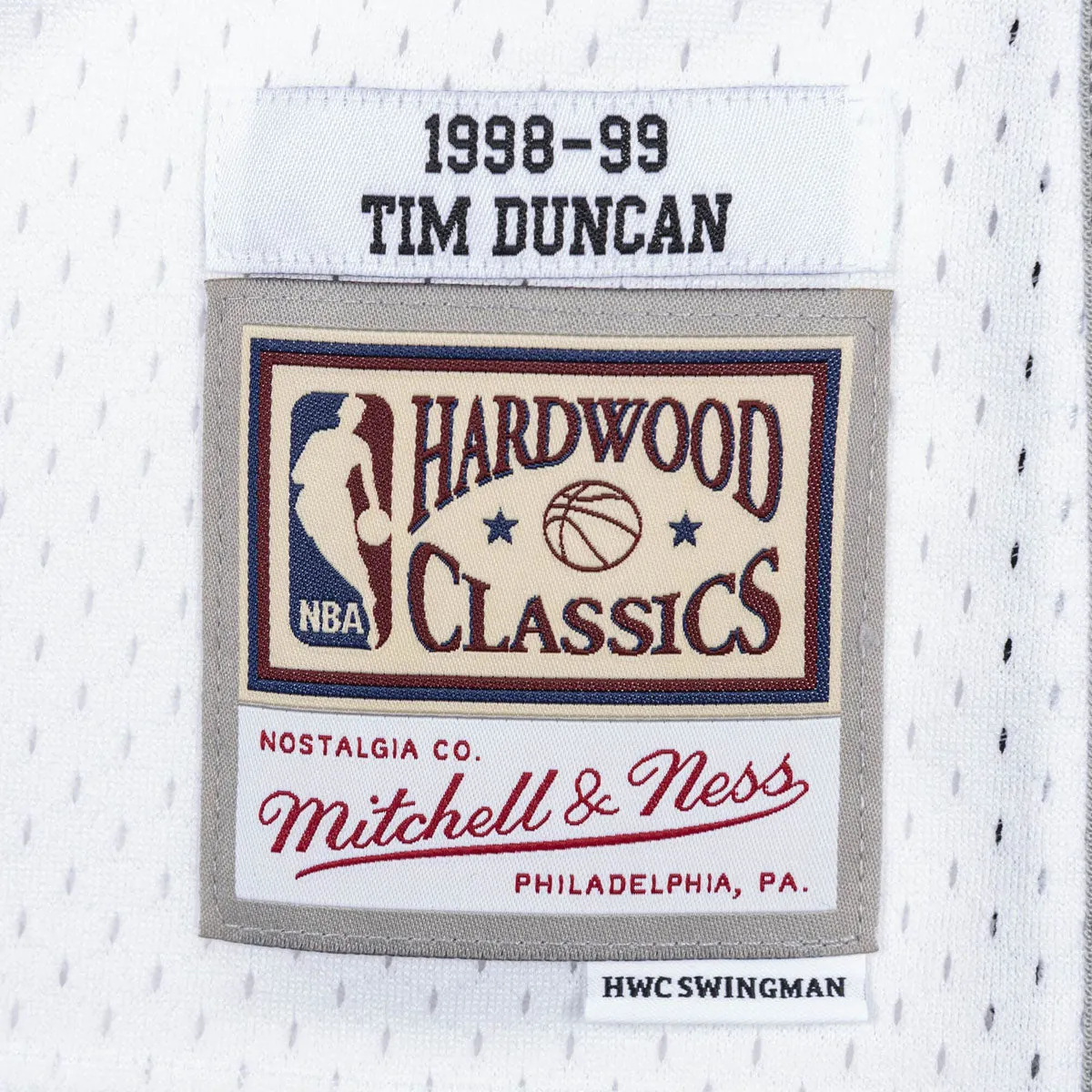 NBA Swingman Jersey San Antonio Spurs Tim Duncan 1998-99
