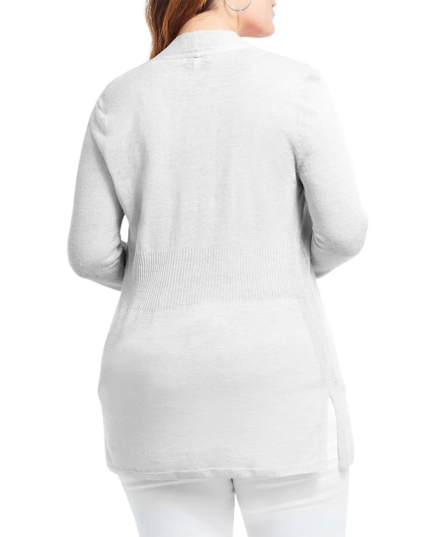 NIC ZOE Lightweight Long Linen-Blend Cardigan