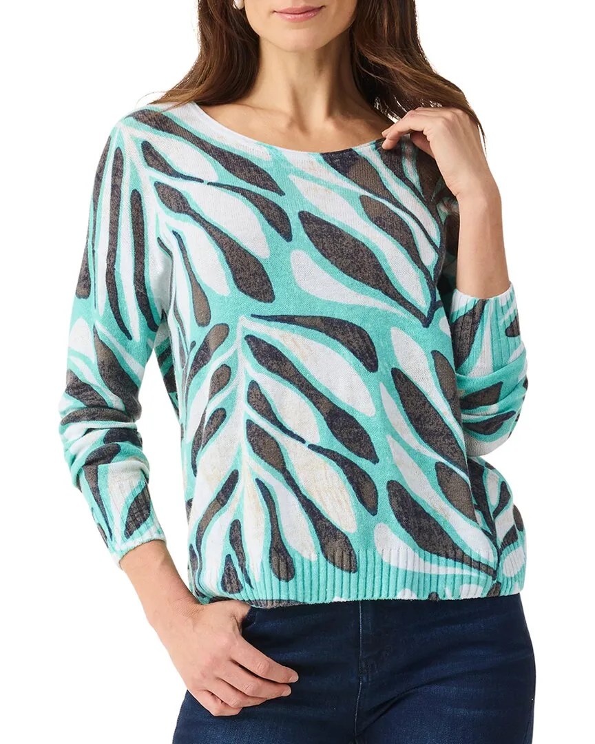 NIC ZOE Petite Flora Grid Supersoft Sweater