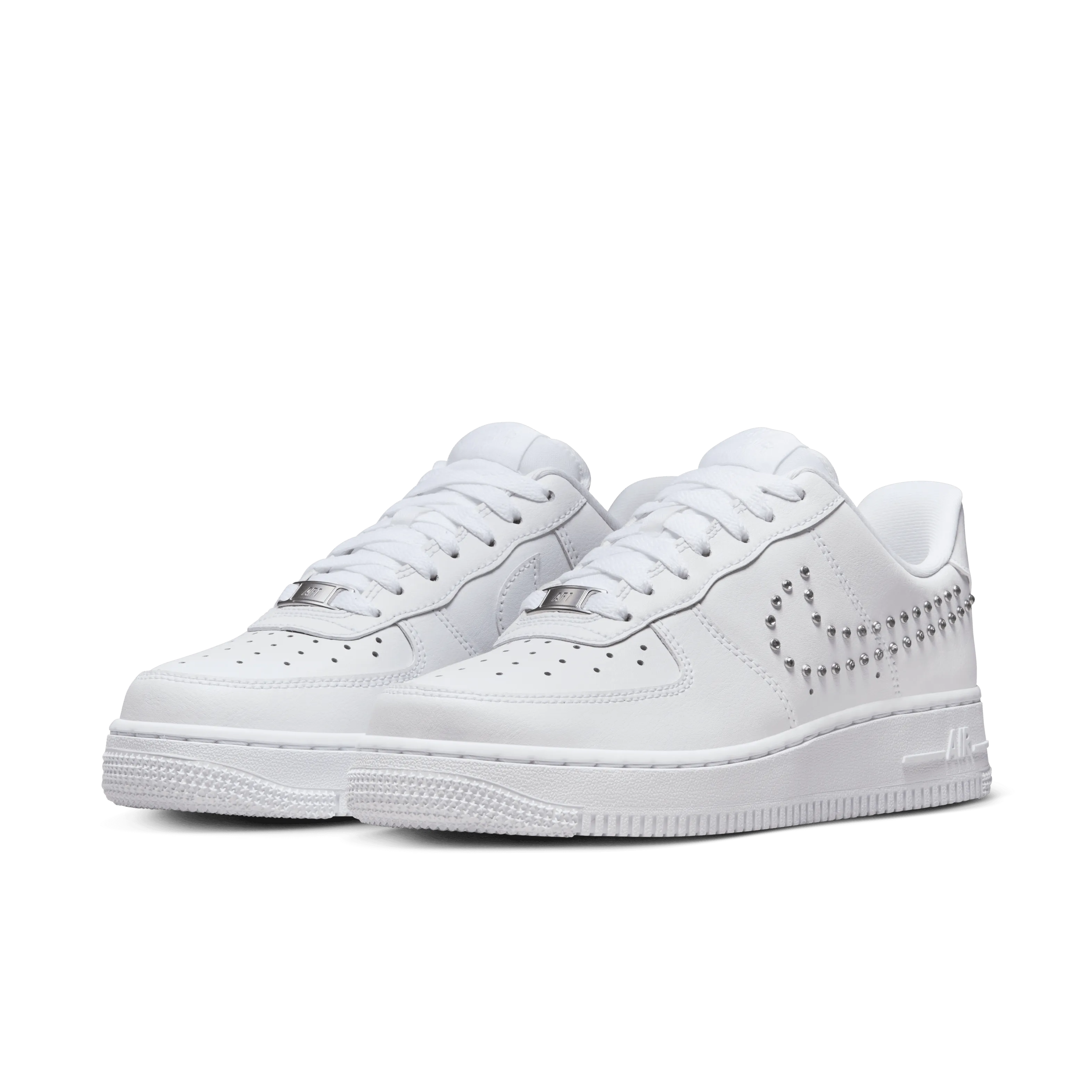 Nike - Men's Sweatpants,Women's Sweatpants,Jogger Sweatpants,Fleece Lined Sweatpants,Tapered Sweatpants Men,Custom Logo Sweatpants,Organic Cotton Sweatpants,Plus Size Women's Sweatpants Women - Air Force 1 '07  - White/Metallic Silver
